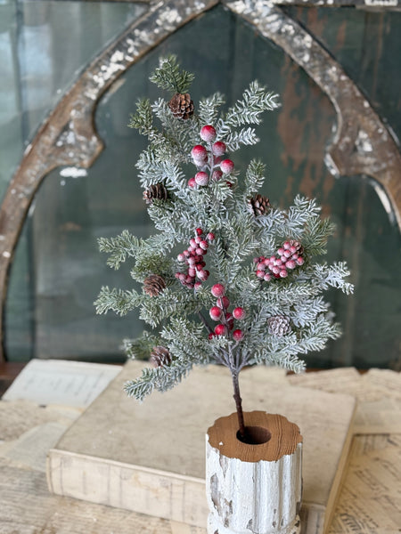 Snowspell Fir Spray | 25" | NOT CURRENTLY IN STOCK-New For Holiday 2026!