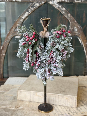 Snowspell Fir Hanging Wreath | 12" | Limited Stock - Last 84pcs!