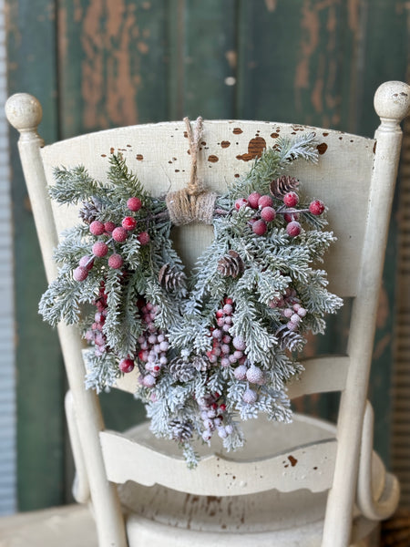 Snowspell Fir Hanging Wreath | 12" | NOT CURRENTLY IN STOCK-New For Holiday 2026!