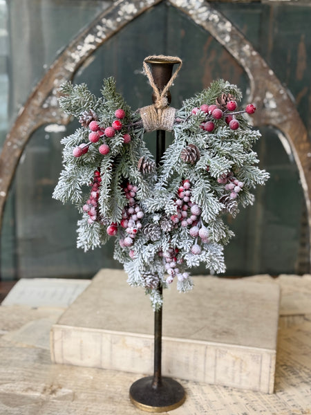 Snowspell Fir Hanging Wreath | 12" | NOT CURRENTLY IN STOCK-New For Holiday 2026!