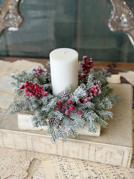 Snowspell Fir Candle Ring | 10 | NOT CURRENTLY IN STOCK-New For Holiday 2026!