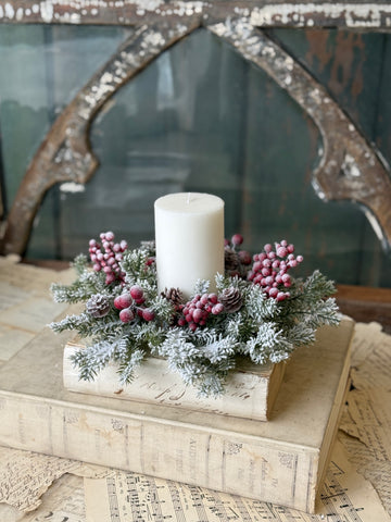 Snowspell Fir Candle Ring | 10 | NOT CURRENTLY IN STOCK-New For Holiday 2026!