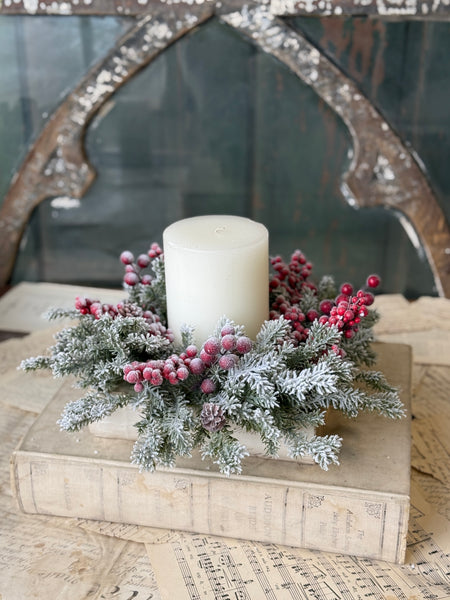 Snowspell Fir Candle Ring | 15” | NOT CURRENTLY IN STOCK-New For Holiday 2026!
