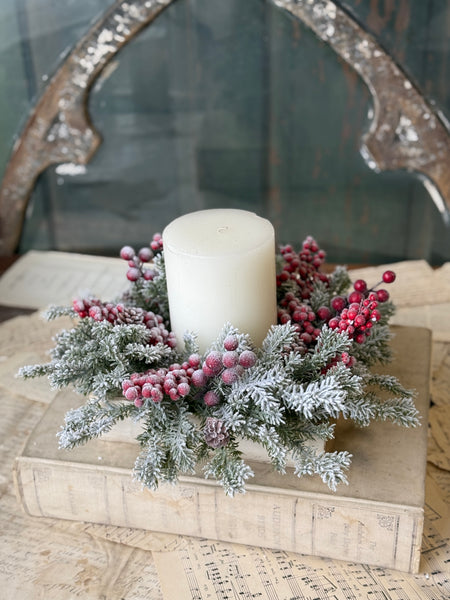 Snowspell Fir Candle Ring | 15” | NOT CURRENTLY IN STOCK-New For Holiday 2026!