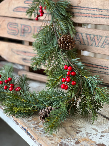 Pepper Berry Spruce Garland | 6' | SOLD OUT