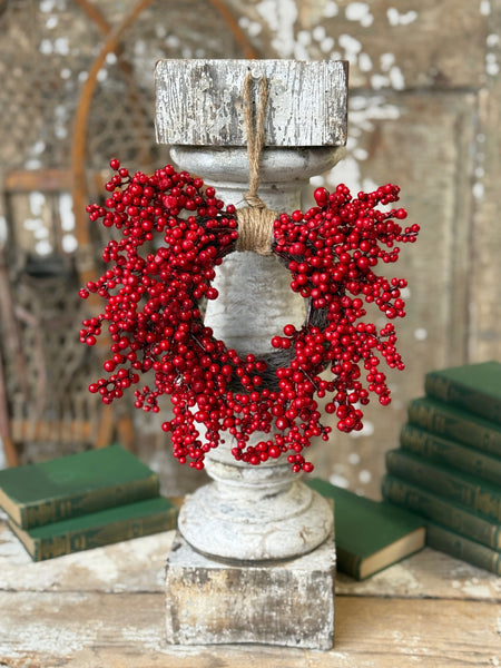 Winter Berry Hanging Wreath | 8" | NOT CURRENTLY IN STOCK-New For Holiday 2026!