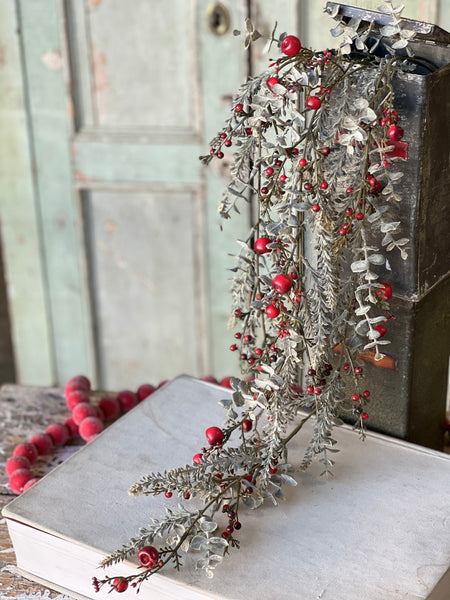 Cashel Berry Eucalyptus Hanging | 33" | NOT CURRENTLY IN STOCK-New For Holiday 2026!