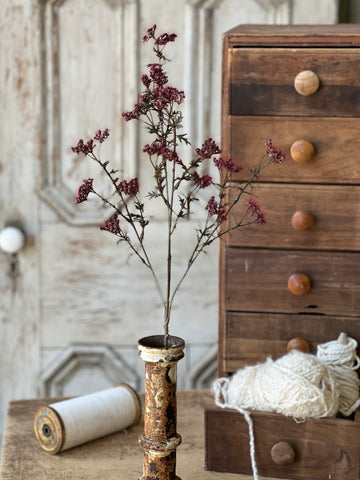 Boucle Berry Spray | 28" | Merlot