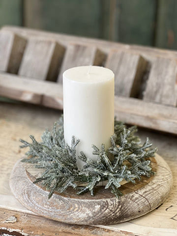 Snowslip Pine Candle Ring | 6"
