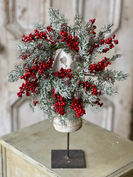 Winterberry Charm Candle Ring | 11" | SOLD OUT