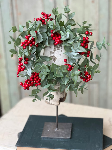 Yuletide Eucalyptus Candle Ring | 4" | SOLD OUT