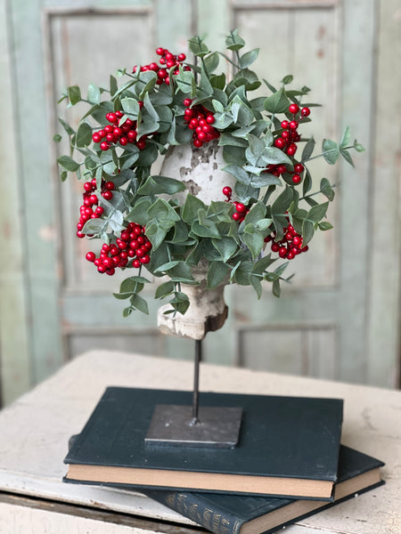 Yuletide Eucalyptus Candle Ring | 4" | SOLD OUT