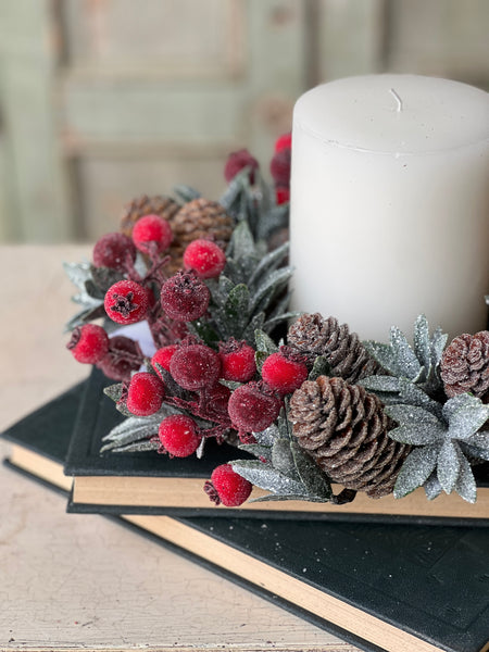 Sugar Laurel Candle Ring | 11" | Limited Stock - Last 30pcs!