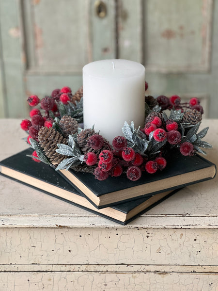 Sugar Laurel Candle Ring | 11" | Limited Stock - Last 30pcs!