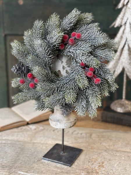 Frostwhisper Fir Candle Ring | 10” | NOT CURRENTLY IN STOCK-New For Holiday 2026!