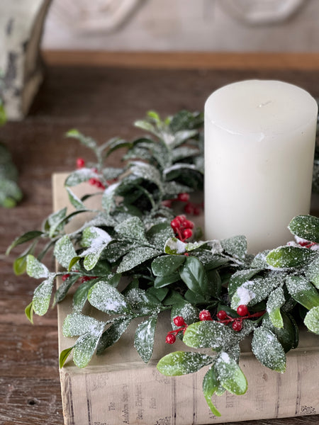 Holly Jolly Greens Wreath | 19" | Limited Stock - Last 36pcs!