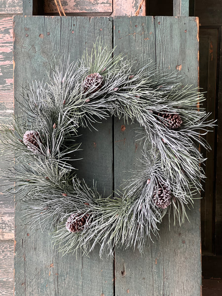 Frosted Emperor Pine Wreath | 24"