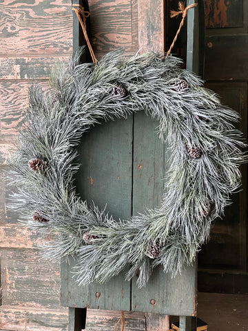 Frosted Emperor Pine Wreath | 36"