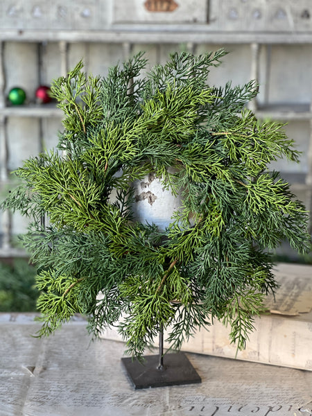 Verdant Cedar Candle Ring | 18"