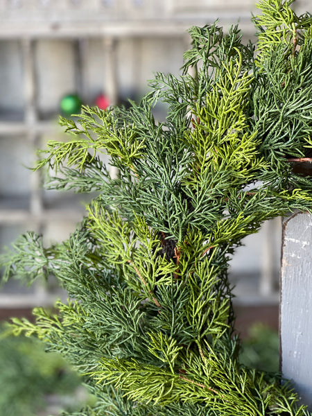 Verdant Cedar Wreath | 22" | Limited Stock - Last 28pcs!