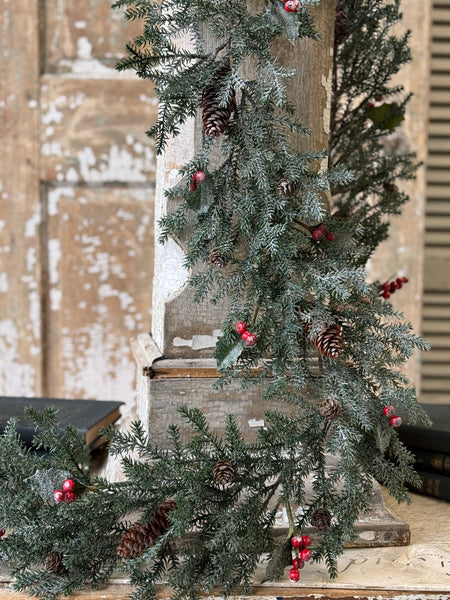Holly Crested Fir Garland | 6' | NOT CURRENTLY IN STOCK-New For Holiday 2026!
