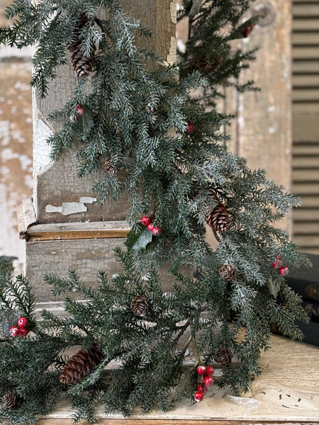 Holly Crested Fir Garland | 6' | NOT CURRENTLY IN STOCK-New For Holiday 2026!