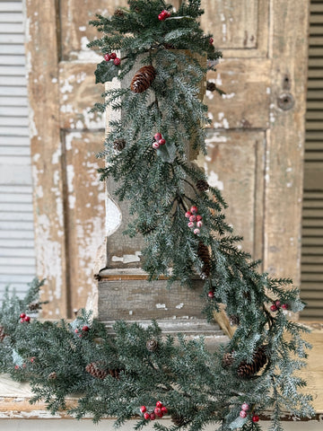 Holly Crested Fir Garland | 6' | NEW CLOSEOUT + CLEAN UP SPECIAL!  From $7.60 - Last 60pcs!