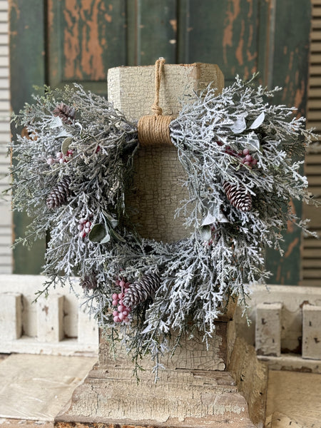 Winter Song Cedar Hanging Wreath | 18" | NOT CURRENTLY IN STOCK-New For Holiday 2026!