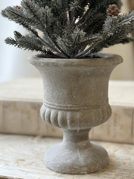 Snowy Aristocrat Tree w/ Urn | 20" | NOT CURRENTLY IN STOCK-New For Holiday 2026!