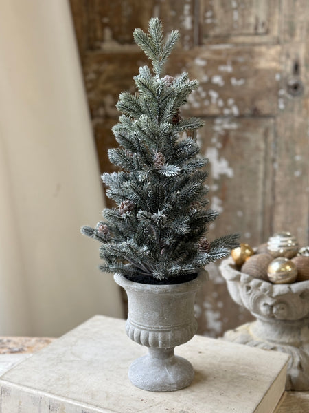 Snowy Aristocrat Tree w/ Urn | 20" | NOT CURRENTLY IN STOCK-New For Holiday 2026!
