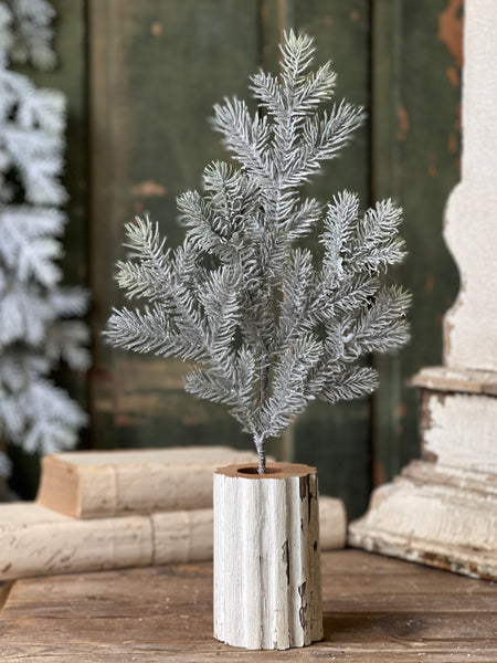 Snowy Sitka Spruce Spray | 20"