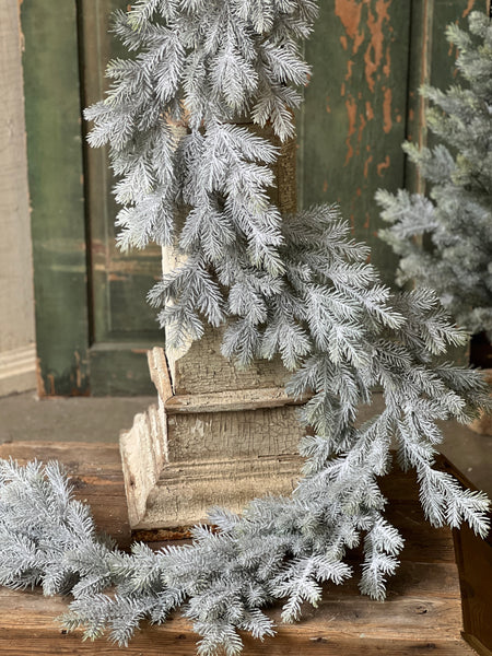 Snowy Sitka Spruce Garland | 6' | Limited Stock - Last 24pcs!