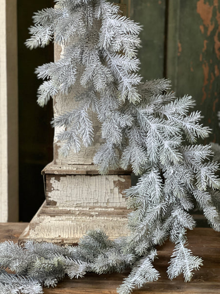 Snowy Sitka Spruce Garland | 6' | Limited Stock - Last 24pcs!