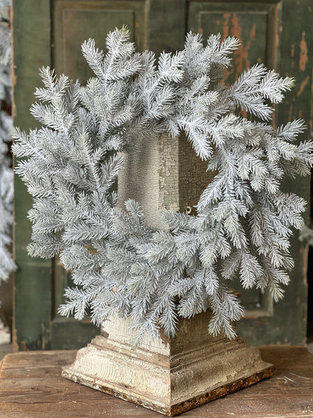 Snowy Sitka Spruce Wreath | 24"