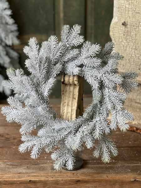 Snowy Sitka Spruce Candle Ring | 16" | SOLD OUT