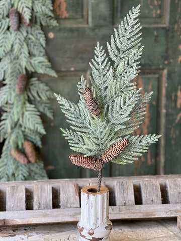 Glittering Plume Pine Spray | 30" | Limited Stock - Last 84pcs!