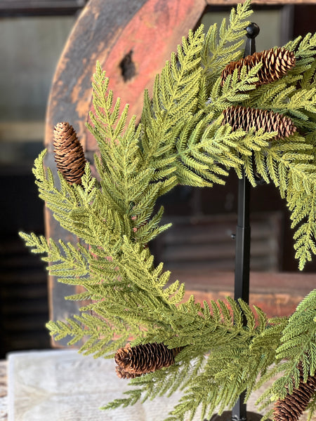 Arrow Wood Cedar Wreath | 24" | Limited Stock - Last 40pcs!