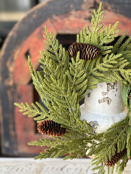 Arrow Wood Cedar Candle Ring | 12" | Limited Stock - Last 60pcs!