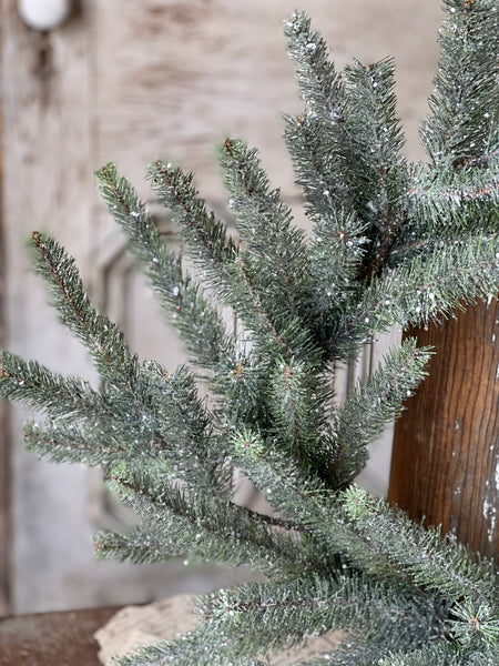 Icy Northlight Pine Wreath | 24"