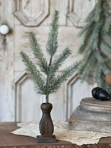 Icy Northlight Pine Spray | 20"