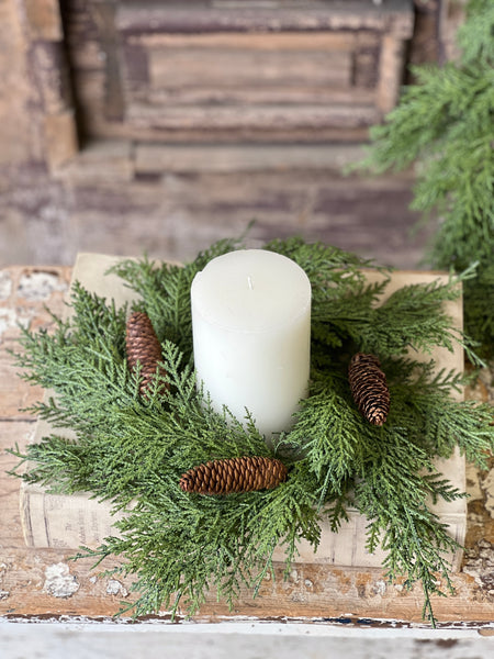 Celtic Cedar Candle Ring | 15" | SOLD OUT