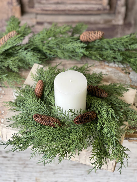 Celtic Cedar Candle Ring | 15" | SOLD OUT