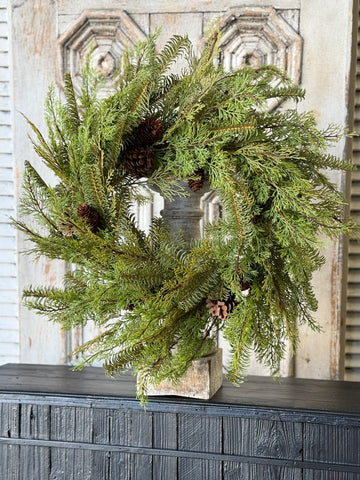 Enduring Evergreen Wreath | 24" | NOT CURRENTLY IN STOCK-New For Holiday 2026!