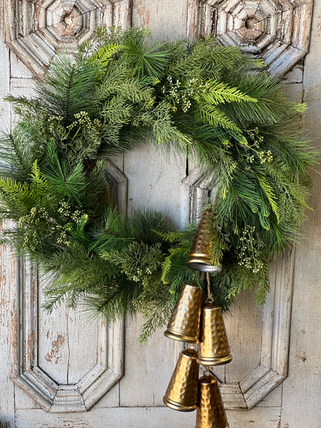 Woodbine Greens Wreath | 24" | Limited Stock - Last 72pcs!