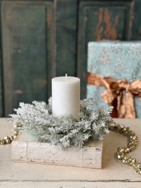 Icy Frostline Candle Ring | 9” | NOT CURRENTLY IN STOCK-New For Holiday 2026!