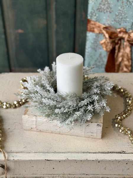 Icy Frostline Candle Ring | 9” | NOT CURRENTLY IN STOCK-New For Holiday 2026!