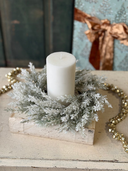 Icy Frostline Candle Ring | 9” | NOT CURRENTLY IN STOCK-New For Holiday 2026!
