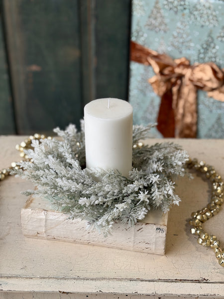 Icy Frostline Candle Ring | 9” | NOT CURRENTLY IN STOCK-New For Holiday 2026!