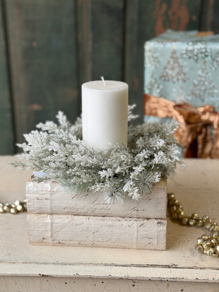 Icy Frostline Candle Ring | 9” | NOT CURRENTLY IN STOCK-New For Holiday 2026!