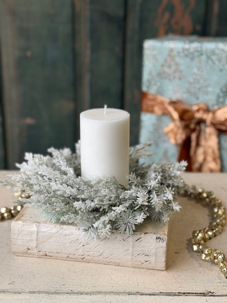 Icy Frostline Candle Ring | 9” | NOT CURRENTLY IN STOCK-New For Holiday 2026!